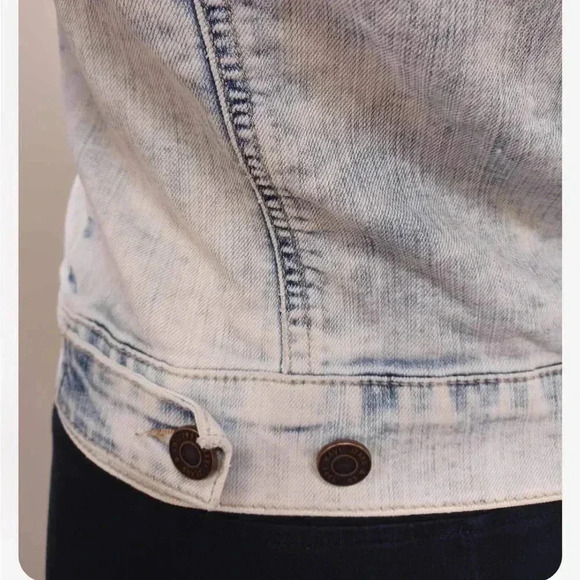 Mavi Acid Wash Light Wash Denim Jean Jacket Size XS - Picture 8 of 10